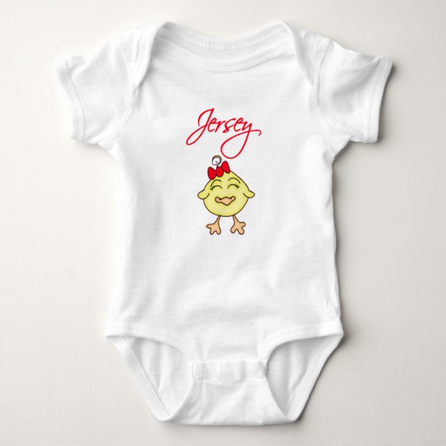 Body Para Bebê Jersey Chickie Baby (Frente)