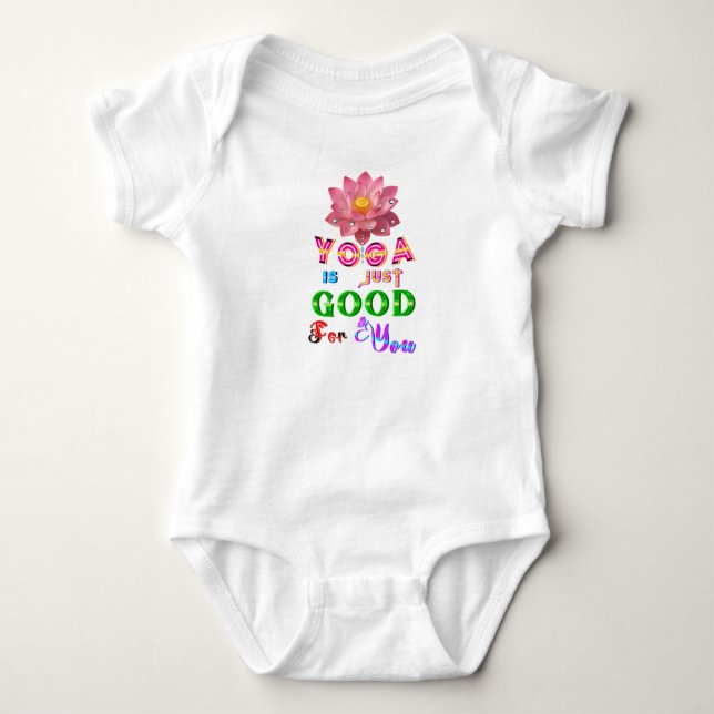Body Para Bebê Jersey de Ioga é Só Bom Para Você (Frente)