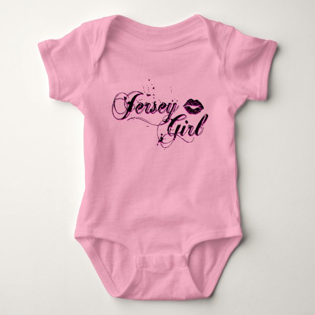 Body Para Bebê Jersey Girl T-shirts, Roupa e presentes (Frente)