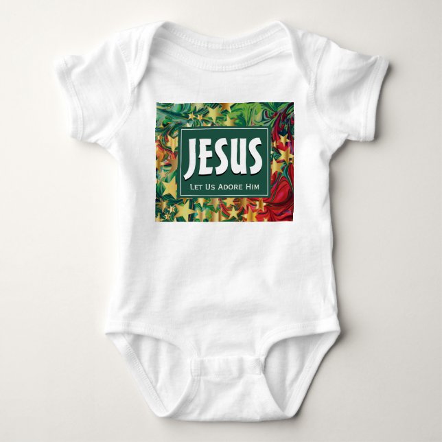 Body Para Bebê JESUS Adoremo-lo Natal (Frente)