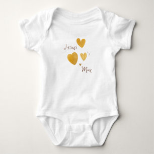 Body Para Bebê Jesus ama o nome personalizado Baby One-Piece