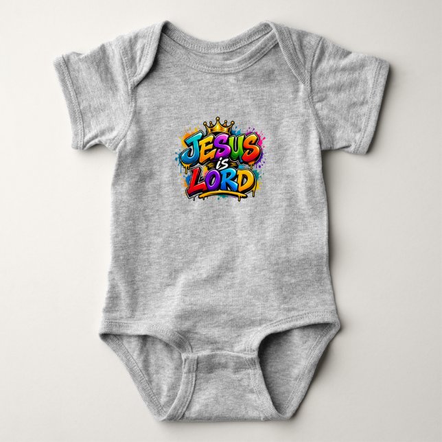 Body Para Bebê Jesus é Senhor (Frente)