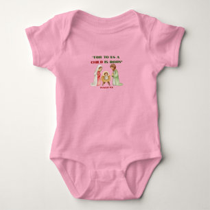 Body Para Bebê Jesus Nasce - Tema de Natal