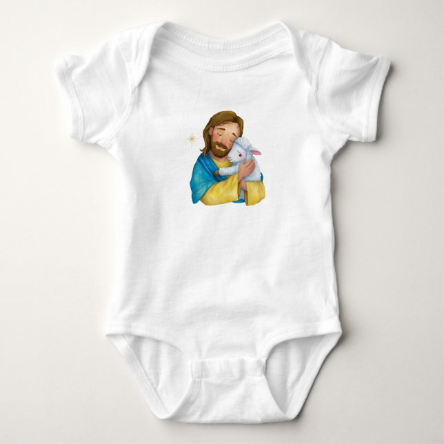 Body Para Bebê Jesus Nosso Pastor (Frente)