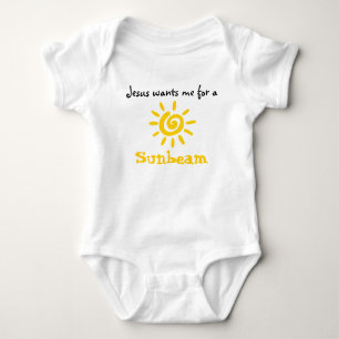 Body Para Bebê Jesus quer-me para um raio de sol