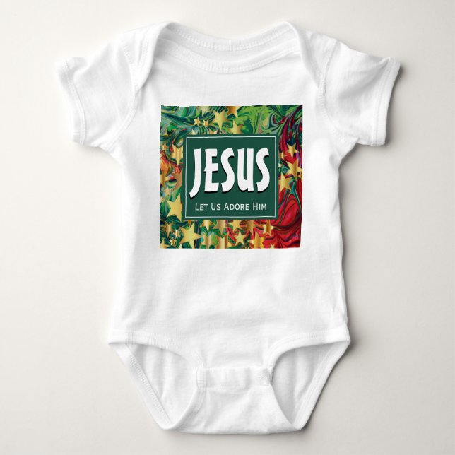 Body Para Bebê JESUS Vamos Adorá-Lo Natal (Frente)