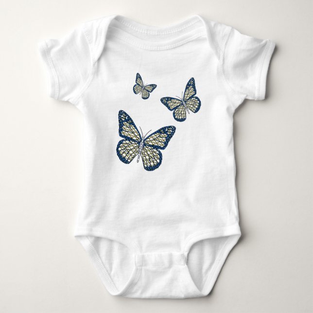 Body Para Bebê Jewish Monarch Kid e Baby Light Shirt (Frente)