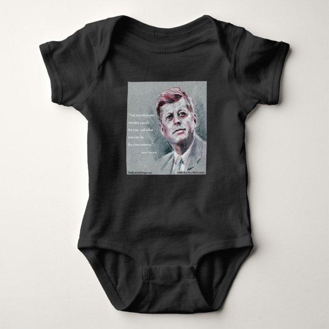 Body Para Bebê JFK e Cotação (Frente)