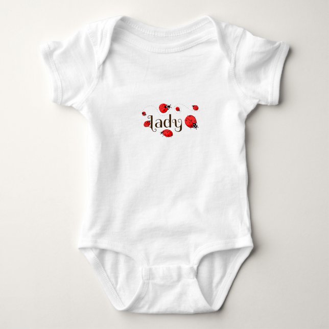 Body Para Bebê Joaninha (Frente)