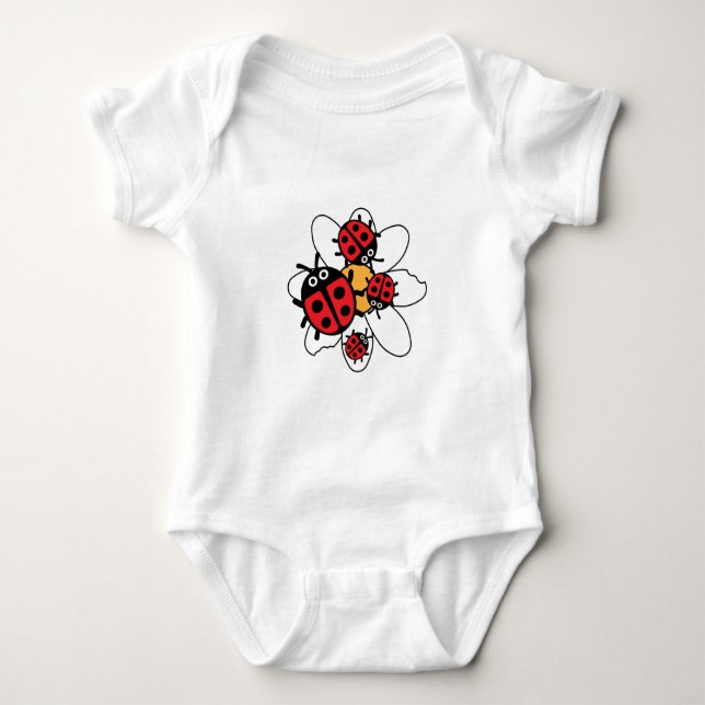 Body Para Bebê Joaninha Crianças Fofas (Frente)
