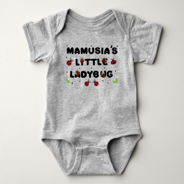 Body Para Bebê Joaninha da Mamusia - Fofo  (Frente)