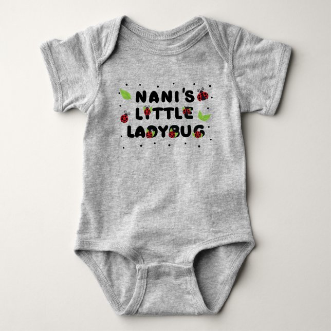 Body Para Bebê Joaninha da Nani - Fofa  (Frente)