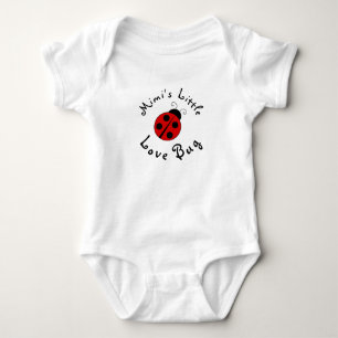 Body Para Bebê Joaninha Fofa Personalizada Mimi's Little Love Bug