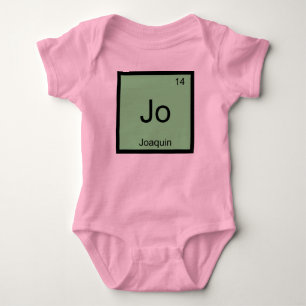 Body Para Bebê Joaquin Nome Química Elemento Tabela Periódica