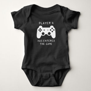 Body Para Bebê Jogador 4 Entrou no Jogo