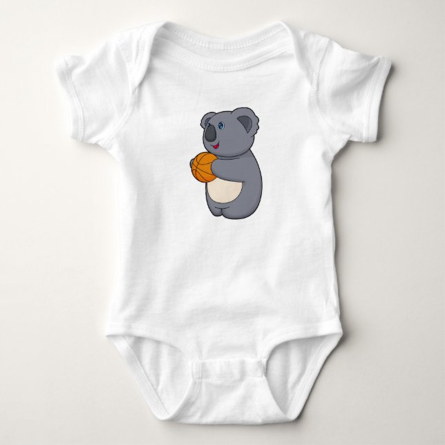 Body Para Bebê Jogador de basquete Koala (Frente)