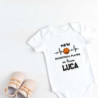 Body Para Bebê Jogador de Basquete Personalizado na Cidade