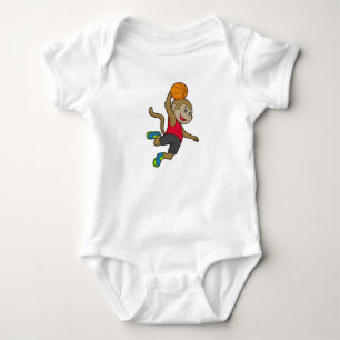 Body Para Bebê Jogador de basquetebol