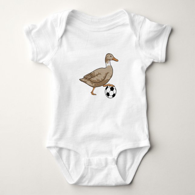 Body Para Bebê Jogador de futebol do Duck (Frente)