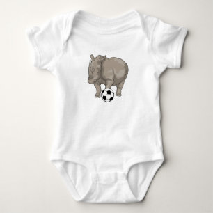 Body Para Bebê Jogador de futebol do Rhino