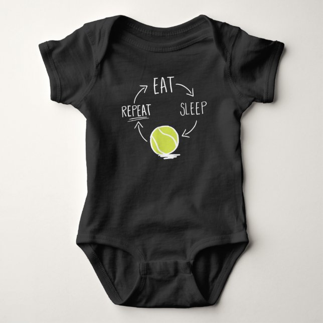 Body Para Bebê Jogador de tênis, Oferta Idea, Tênis de Cotação, R (Frente)