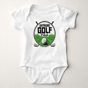 Body Para Bebê Jogador do Clube Golf Pro Golf, nome personalizado