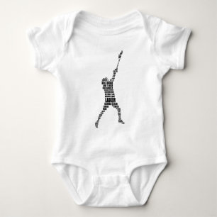 Body Para Bebê Jogador do Lacrosse