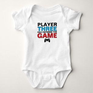 Body Para Bebê Jogador Três Bebê Gamer