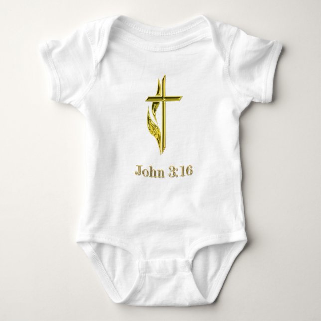 Body Para Bebê John 3:16 (Frente)