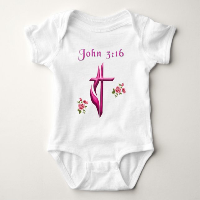 Body Para Bebê John 3:16 (Frente)