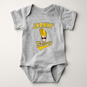Body Para Bebê Johnny Bravo Collegiate Graphic