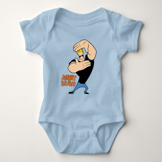 Body Para Bebê Johnny Bravo Picture Frame Pose (Frente)