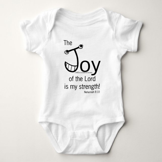 Body Para Bebê JOY of the Lord (Frente)