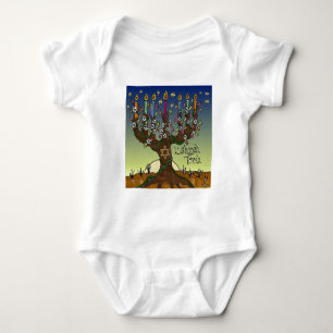 Body Para Bebê Judaica L'shanah Tovah Tree Of Life Gifts Roupa