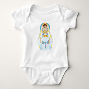 Body Para Bebê Judeu, Rainha Esther Matryoshka Bebê Bodyfato