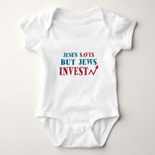 Body Para Bebê Judeus Invest - Humor financeiro judeu