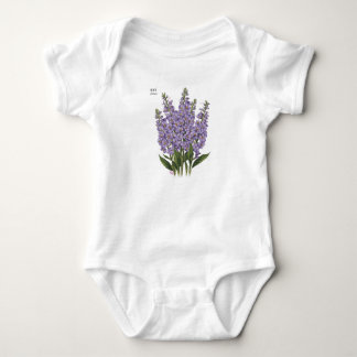 Body Para Bebê Julho Larkspur Bloom - Presente de Aniversário Per