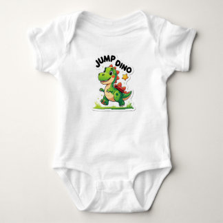 Body Para Bebê Jump Dino - Camisa-T do adesivo de desenho animado