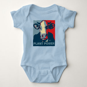 Body Para Bebê Jumper Personalizável de Vaca de Pop Azul Branco A