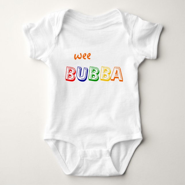 Body Para Bebê Jumpsuit pequenino de BUBBA (Frente)