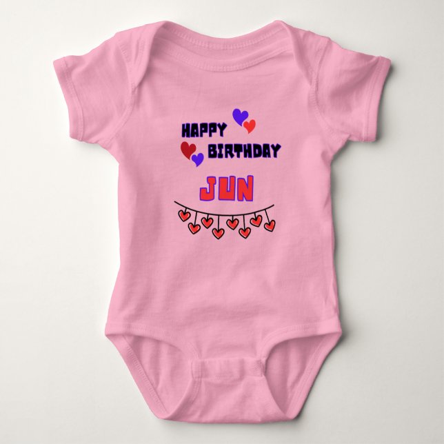 Body Para Bebê June Birthday Baby Bodycase (Frente)