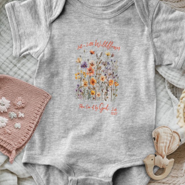 Body Para Bebê Just a Little Wildflower Baby Girl Bodysuit (Criador carregado)