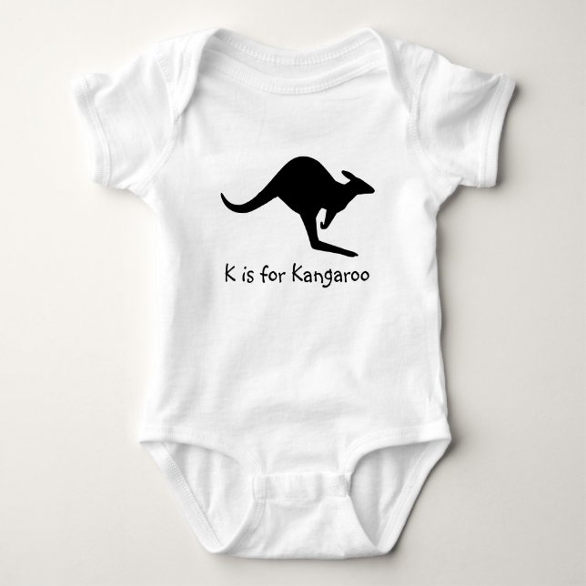 Body Para Bebê K é para Bebê Canguru (Frente)