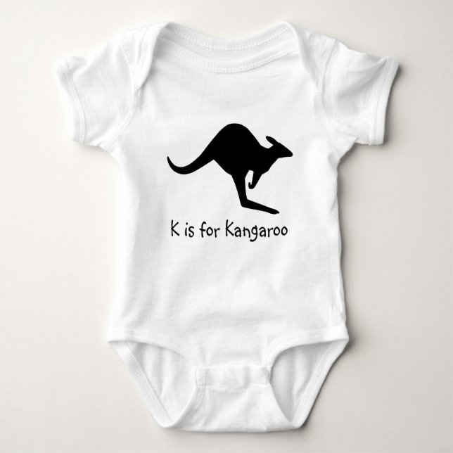 Body Para Bebê K é para o bebê Kangaroo (Frente)