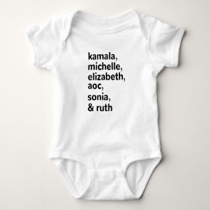 Body Para Bebê Kamala, AOC, RBG, Ruth Bader Michelle Obama