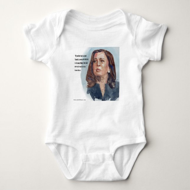 Body Para Bebê Kamala Harris e Cote (Frente)