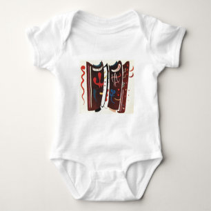 Body Para Bebê Kandinsky Brown com Abstrato suplementar