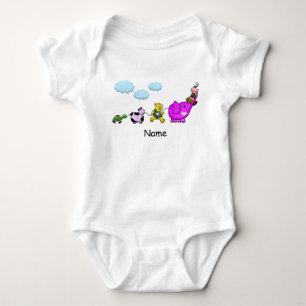 Body Para Bebê Kanga Line Personaliza-me T-Shirt