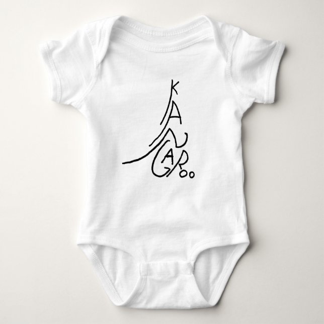 Body Para Bebê Kangaroo Baby Blue Onsie (Frente)