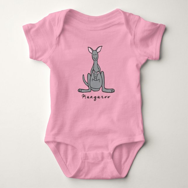 Body Para Bebê Kangaroo Baby Bodysuit (com base) (Frente)